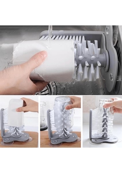 Pratik Kolay Fonksiyonel Vantuzlu Elde Bulaşık Yıkama Fırçası fırsatları
