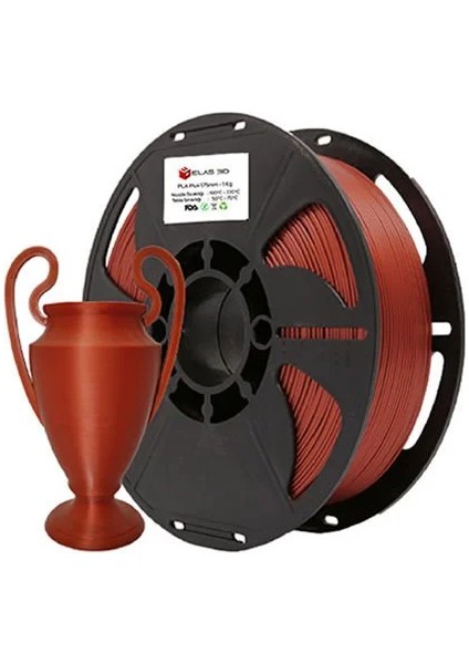 ELAS3D PLA+ Bakır Renk Filament 1.75mm 1KG