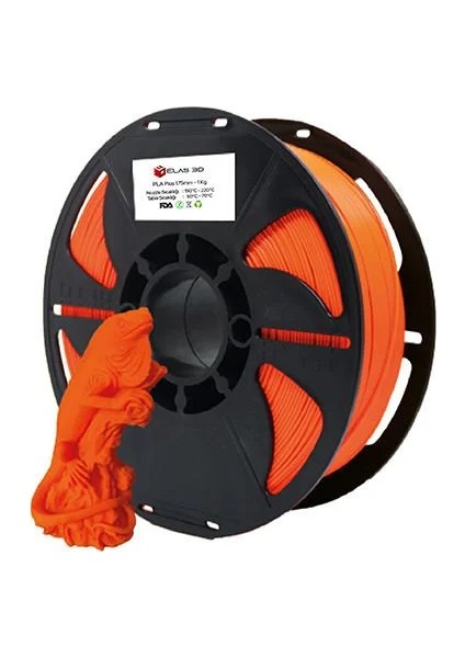 ELAS3D PLA+ Turuncu Renk Filament 1.75mm 1KG