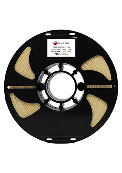 ELAS3D PLA+ Bej Renk Filament 1.75mm 1KG