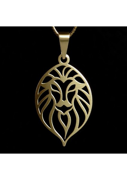 14 Ayar Altın Kolye Ucu Aslan GM2009 1 gr