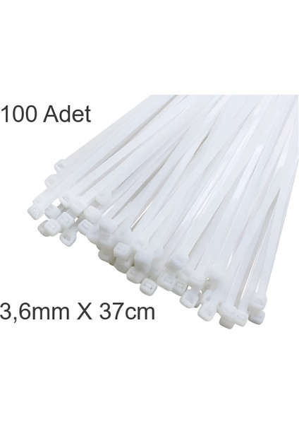 Beyaz Plastik Cırt Kelepçe 2.5X10CM Kablo Bağı Elektrik Kablosu 100 Adet