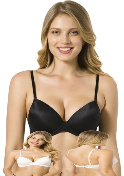 Le Jardin Sütyen Angelina Micro Destekli Telli Basic B Kap 3 Adet Beyaz Siyah Ekru 7050 fırsatları