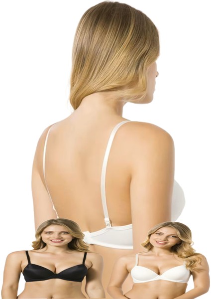 Le Jardin Sütyen Angelina Micro Destekli Telli Basic B Kap 3 Adet Beyaz Siyah Ekru 7050 modelleri