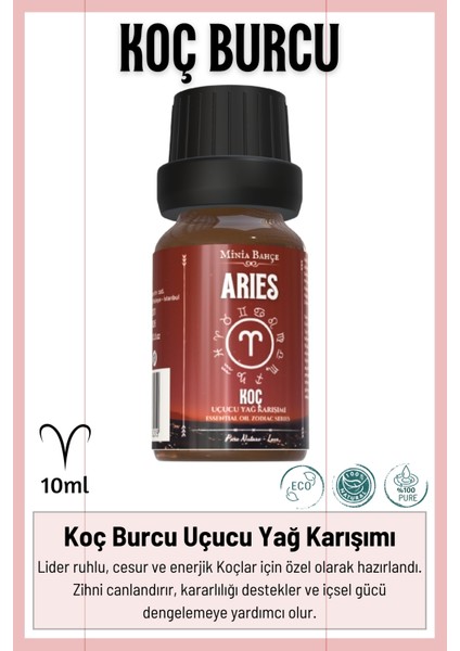Koç Burcu - Aries, Uçucu Yağ Karışımı, 10ML