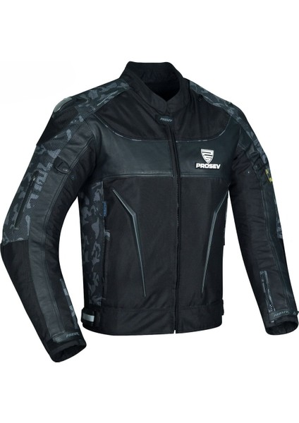 186 Deri Detaylı Camo 4 Mevsim Mont