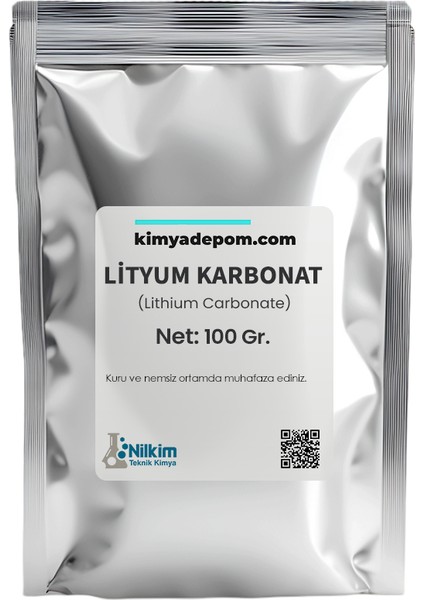 Lityum Karbonat 100 Gr.