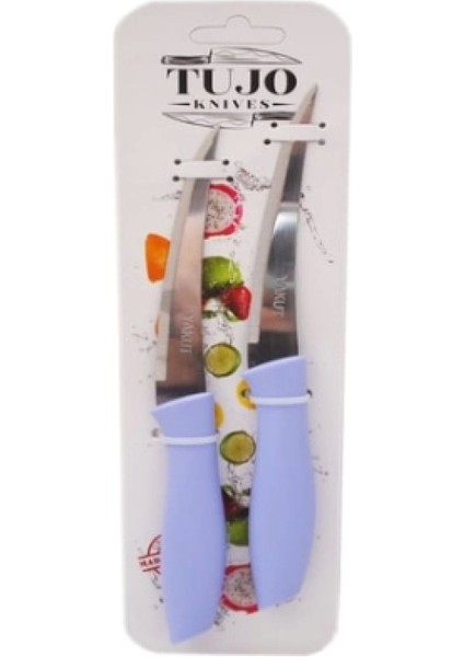2 Parça Kartelalı Tırtırlı Bıçak (4887)