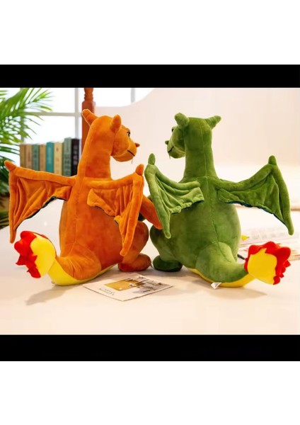 Luxury Pokemon Charizard Peluş Oyuncak 25CM Charizard Pokemon Peluş Figür Yeşil Ejderha 1 Adet fiyatları