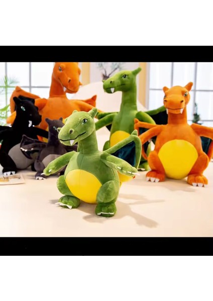 Luxury Pokemon Charizard Peluş Oyuncak 25CM Charizard Pokemon Peluş Figür Yeşil Ejderha 1 Adet modelleri