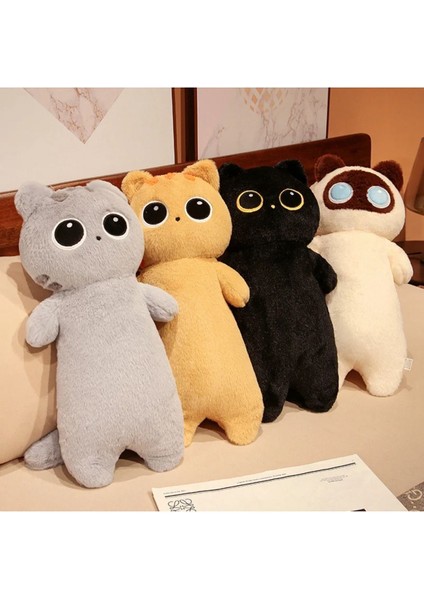 Luxury Yastık Kedi 50CM Büyük Boy Gri Renk Kedi Peluş Oyuncak Kawaii Sanrio Kitty Peluş Kuromi 1 Adet fiyatları
