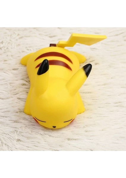 Luxury Pikacu Gece Lambası 1 Adet Gece Lambası Parlayan Sevimli Anime Yumuşak Lambaları Yatak 1 Adet fırsatları