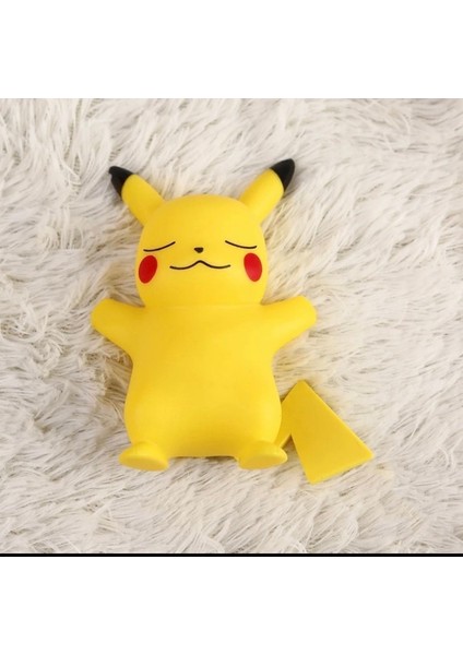 Luxury Pikacu Gece Lambası 1 Adet Gece Lambası Parlayan Sevimli Anime Yumuşak Lambaları Yatak 1 Adet indirimleri