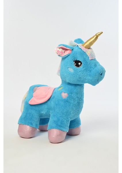 Luxury Peluş Dolgulu Boynuzlu ve Kanatlı Dev Unicorn Oyun Arkadaşı 100 cm 1 Adet