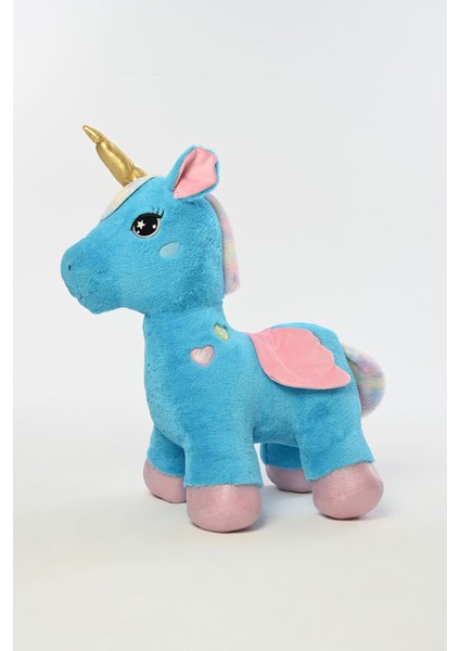 Luxury Peluş Dolgulu Boynuzlu ve Kanatlı Dev Unicorn Oyun Arkadaşı 100 cm 1 Adet