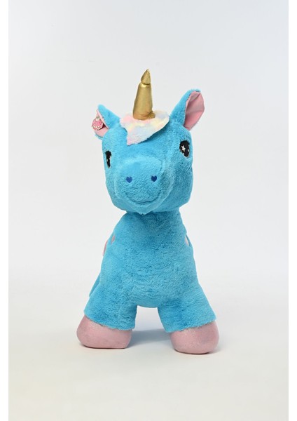 Luxury Peluş Dolgulu Boynuzlu ve Kanatlı Dev Unicorn Oyun Arkadaşı 100 cm 1 Adet