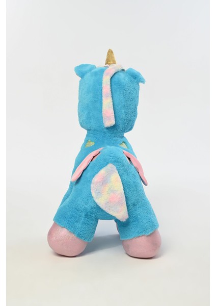 Luxury Peluş Dolgulu Boynuzlu ve Kanatlı Dev Unicorn Oyun Arkadaşı 100 cm 1 Adet