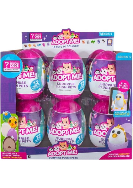 Luxury ADT00000 Adopt Me Sürpriz 12 cm Peluş - AME0001 Fabbatoys 1 Adet