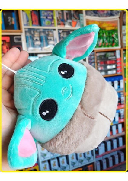 Luxury Baby Yoda Grogu Hediyelik Bebek Yoda Starvarss Figür Peluş 28X18CM Oyuncak Asma Ipli 1 Adet