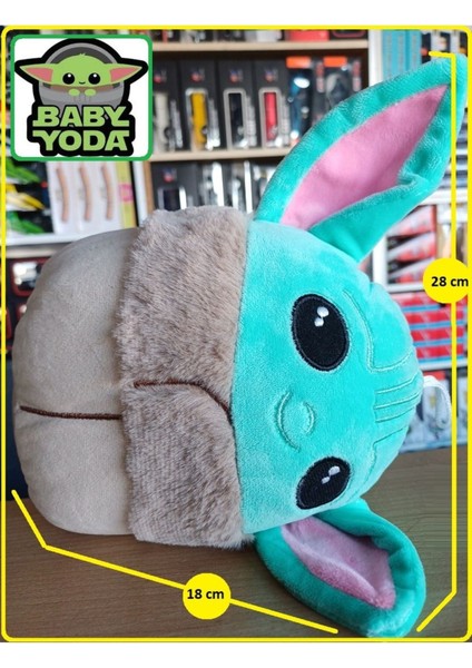 Luxury Baby Yoda Grogu Hediyelik Bebek Yoda Starvarss Figür Peluş 28X18CM Oyuncak Asma Ipli 1 Adet