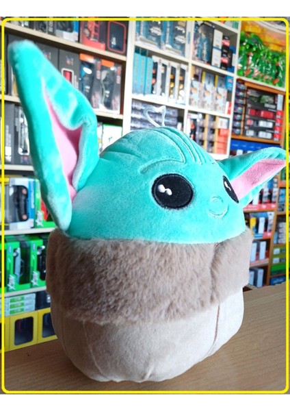 Luxury Baby Yoda Grogu Hediyelik Bebek Yoda Starvarss Figür Peluş 28X18CM Oyuncak Asma Ipli 1 Adet