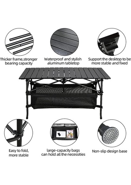 Büyük Katlanabilir Masa, Taşınabilir Kamp Masası, Piknik Masası, Depolama Cepli Sırt Çantası Masası, Açık Hava Piknik, Plaj Için 95 * 55 * 50 Cm fiyatları