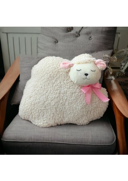 Luxury Toyzz Pelus Kuzu Suratli Bebek ve Cocuk Odasi Oyuncakli Pelus Yastik 1 Adet fiyatları