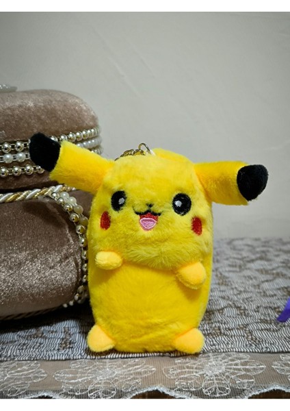 Luxury Pikachu Pokemon 10-12CM Anahtarlık Çanta Süsü Peluş Oyuncak 1 Adet Etiketli 1 Adet