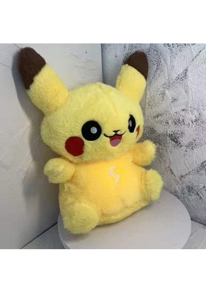 Luxury Nefes Alan Pikachu Peluş Oyuncak Işıklı ve Müzikli Nefes Sesi 1 Adet modelleri