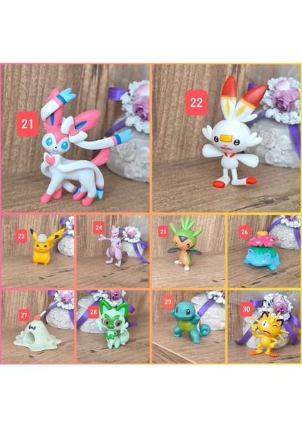 Luxury Pokemon Figür 4cm Mini Pokemon Figür 1 Adet Pikachu 1 Adet fırsatları
