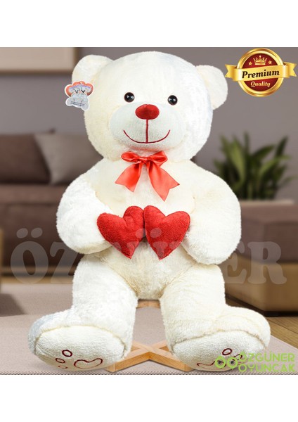 Luxury Sevgi Dolu 130 cm Peluş Ayı – Çift Kalp ile Aşkınızı Ifade Edin 1 Adet fırsatları
