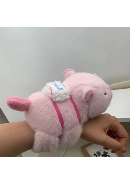Luxury Pembe Kapibara Peluş Oyuncak Bileklik Araba Dekoru Araç Içi Yumuşak Capybara Oyuncak 1 Adet