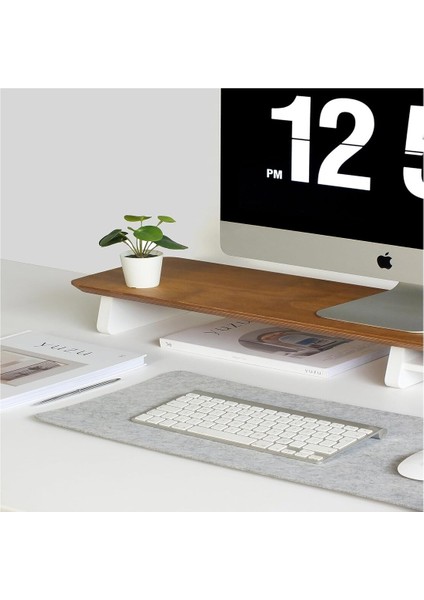 Monitör Yükseltici, Monitör Standı, Ahşap Ekran Yükseltici (Meşe)
