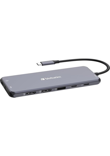 Verbatım 32154 Usb-C Pro 14 Port Hub Cmh-14 Gri