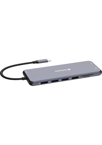 Verbatım 32154 Usb-C Pro 14 Port Hub Cmh-14 Gri