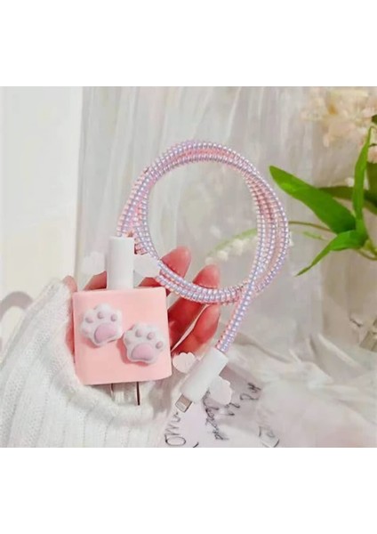 Apple iPhone 3. Nesil Kulaklık KILIFI_18W/20W Uyumlu Şarj Kablosu Ucu ve Şarj Başlığı Kılıfı fırsatları