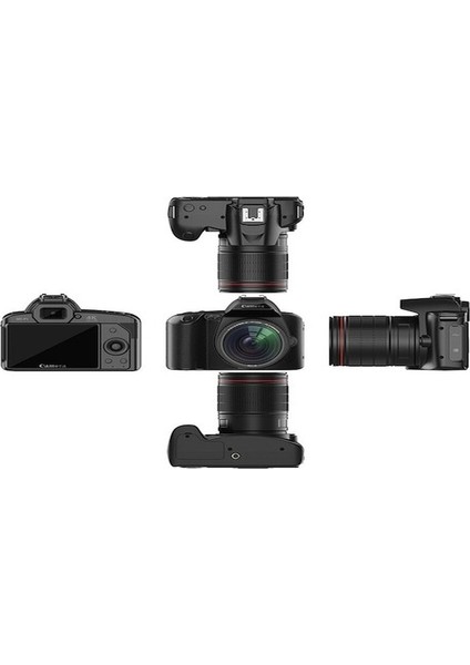 4K Dijital Kamera Wifi Dijital Video Kamera 64MP Gece Görüşü Dahili Pil Siyah Siyah modelleri
