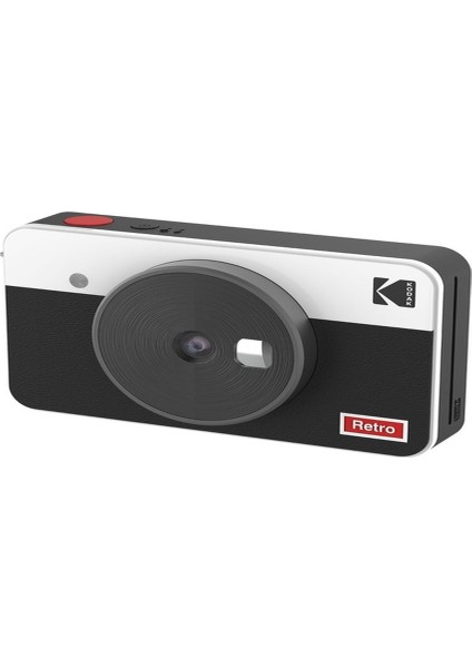 Mini Shot Combo 2 Retro Şipşak Dijital Fotoğraf Makinesi (Distribütör Garantili)) Beyaz fiyatları
