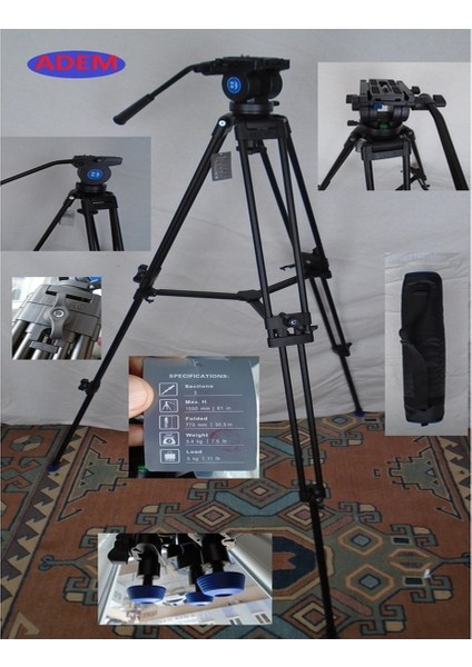 KH25N Profesyonel Tripod