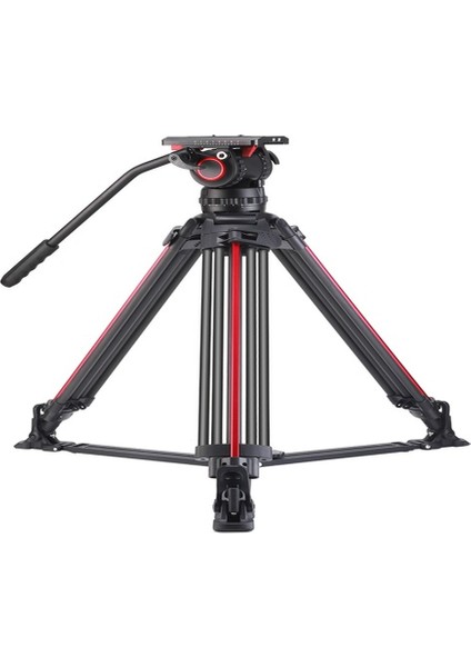 M25DL Hidrolik Kafalı Profesyonel Broadcast Video Tripod