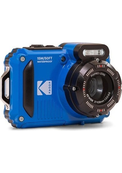 Pixpro Wpz2/4x Yakınlaştırma Su Altı Fotoğraf Makinesi-Mavi