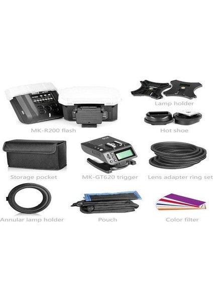 MK-MT24IIC Canon Uyumlu Macro Flaş Set fiyatları