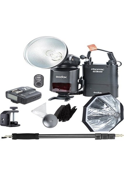 Witstro 360W Mini Nikon Uyumlu Paraflaş Full Set
