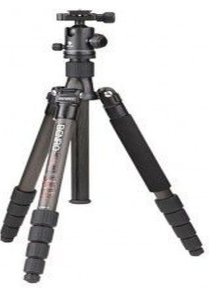 C-0690T B00 Carbon Fiber Travel Angel Tripod Top Kafa ile