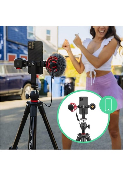 Kompakt Işık Kiti, Kamera/akıllı Telefon Tripodu, Küre Başlıklı, Evrensel Akıllı Telefon Kelepçesi ve Taşıma Çantası, Csc, Dslr, Aynasız, Cep Telefonu, Siyah, Fotoğraf, Video, Vlogging Için fırsatları