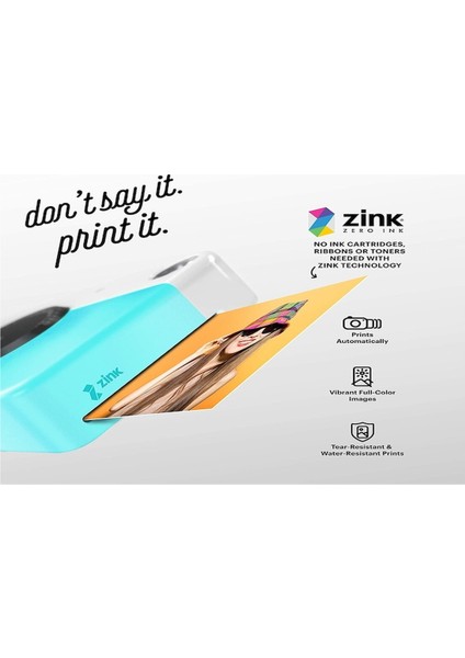 Printomatic Instant Kamera Mavi modelleri
