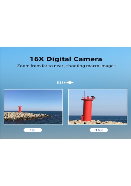 Geeksen Andoer Taşınabilir 1080P Dijital Kamera Video Kamera 44MP Çok Renkli