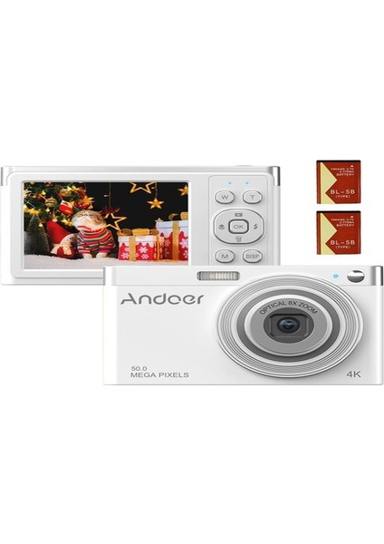Hallow Andoer 4K 50 Mp Taşınabilir Dijital Kamera Beyaz fiyatları