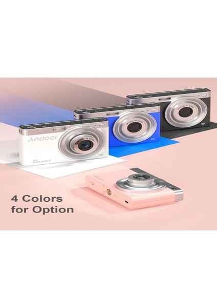 Hallow Andoer 4K 50 Mp Taşınabilir Dijital Kamera Beyaz indirimleri