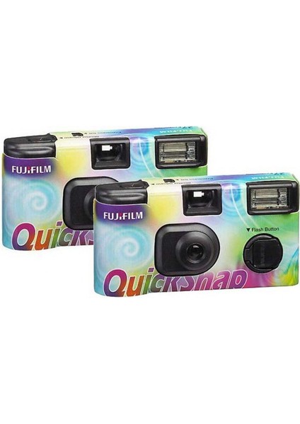 Quicksnap Flash 27 Poz Tek Kullanımlık Analog Fotoğraf Makinesi-2'li Paket